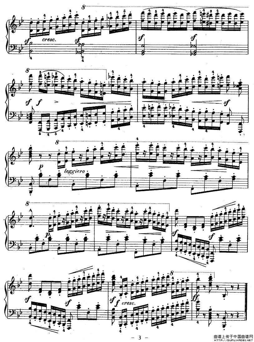 车尔尼钢琴八度练习曲OP.553-6