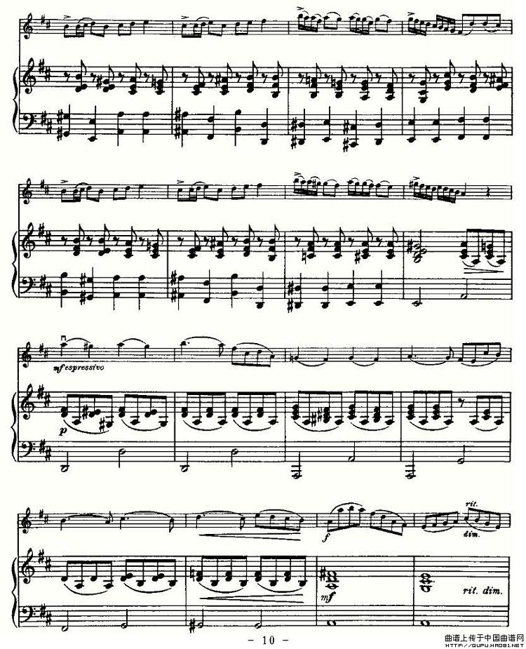 里丁格（Oskar_Rieding）b小调小提琴协奏曲(10)