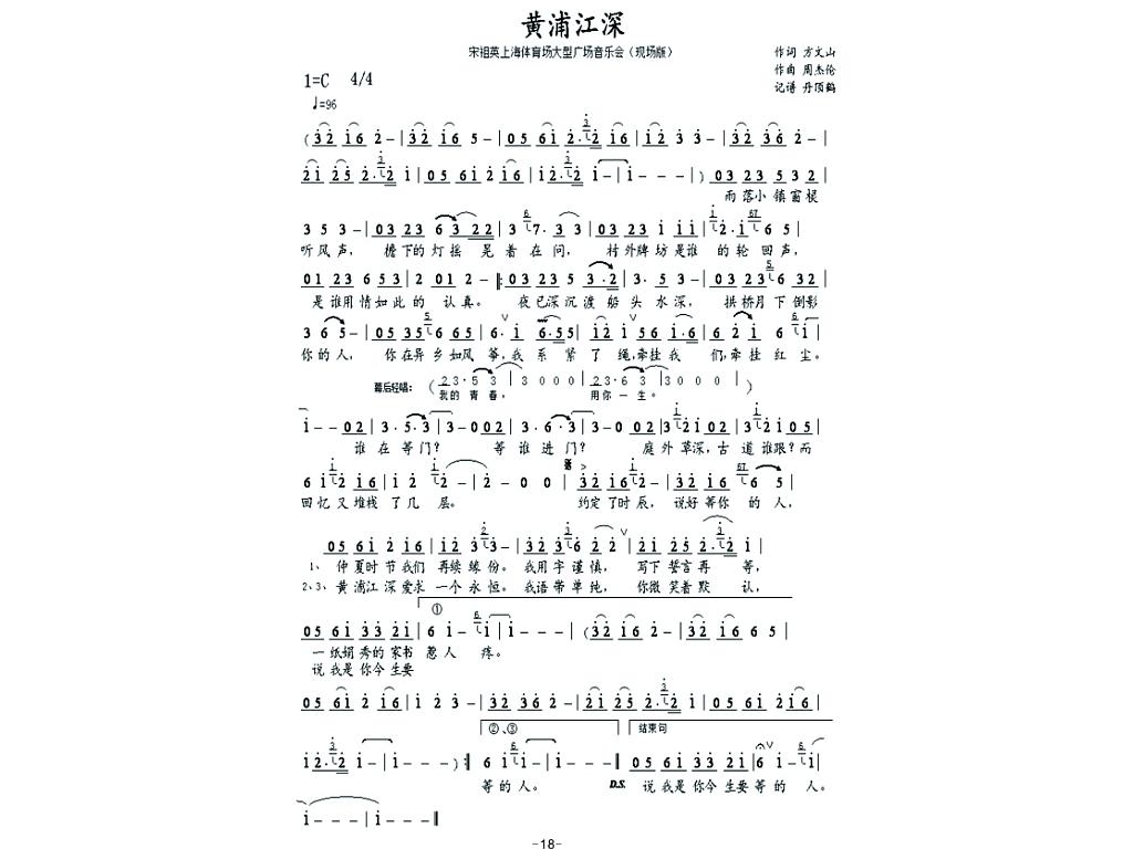 18、黄浦江深（宋祖英）