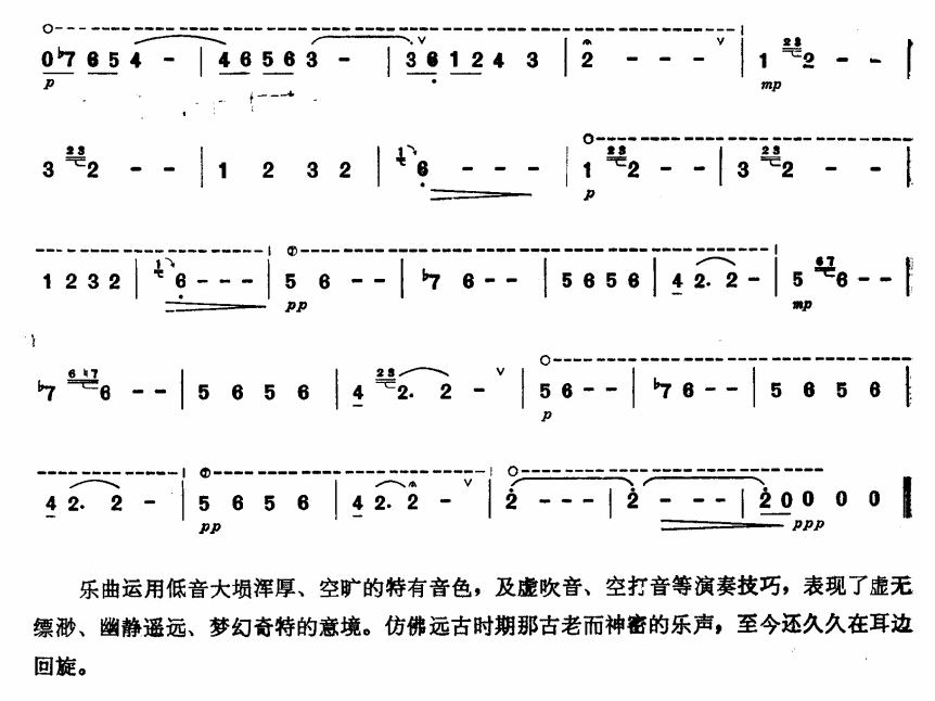 追溯（埙独奏曲谱）