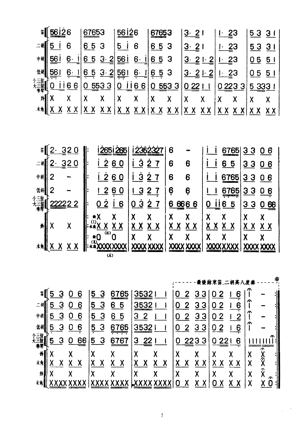 欢乐歌(民乐合奏总谱)