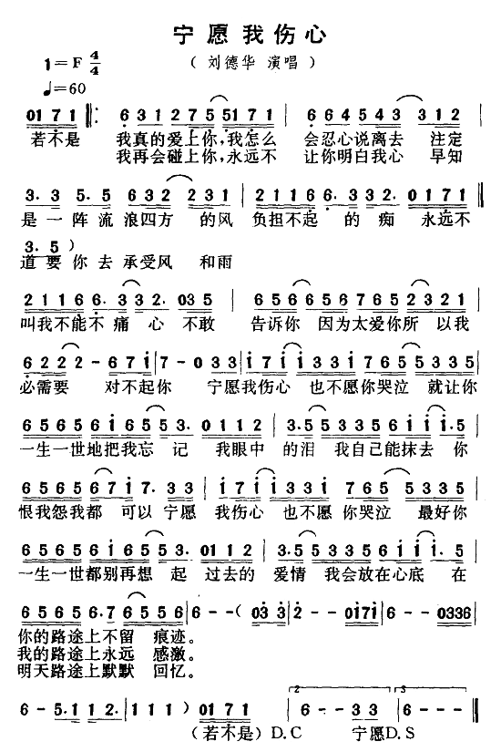 宁愿我伤心