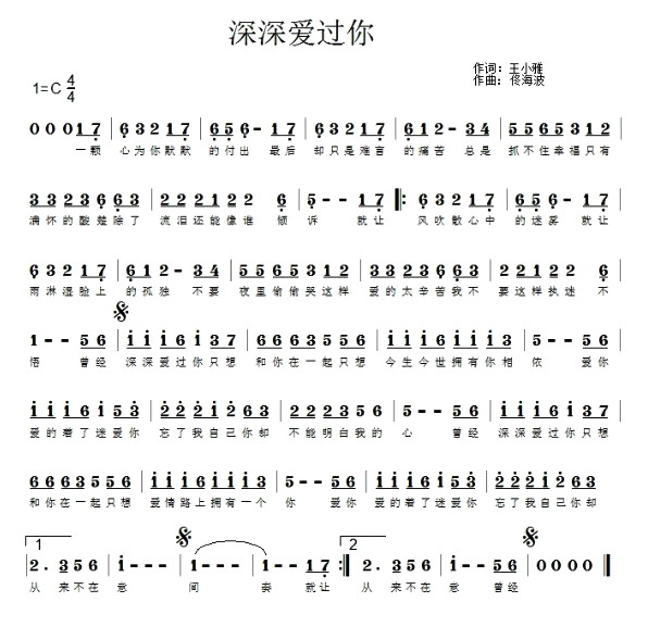 深深爱过你
