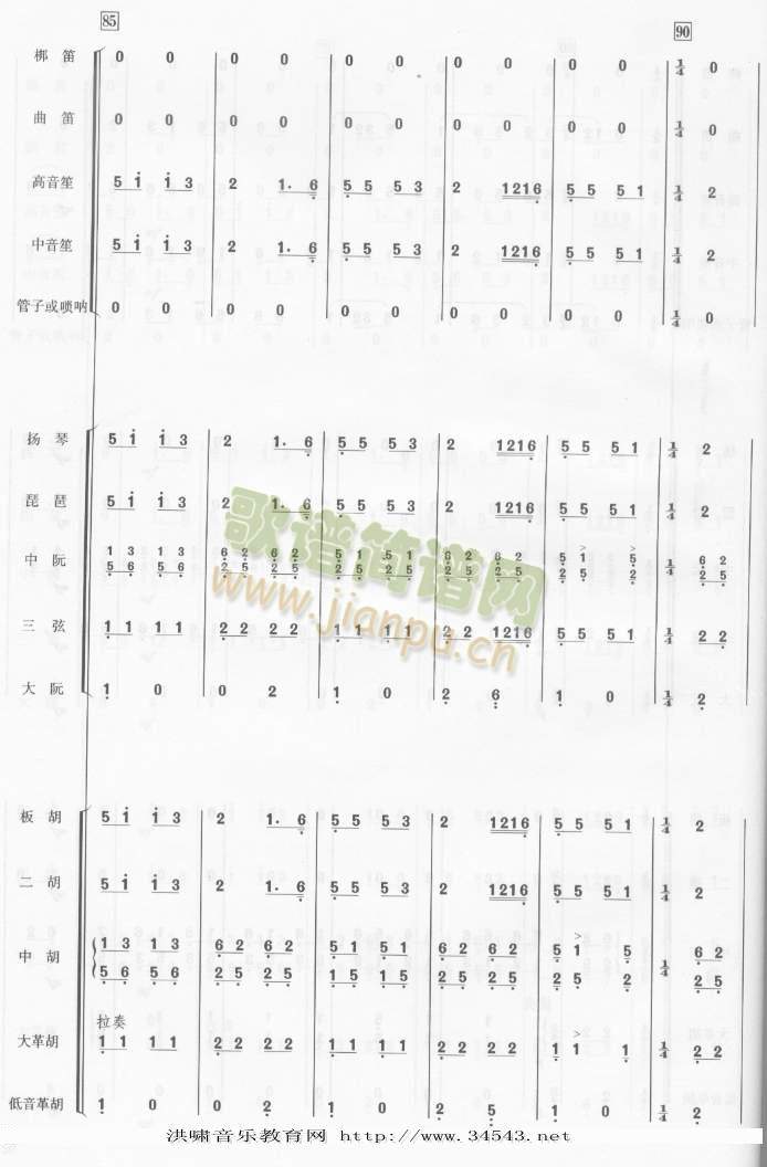 翻身的日子总谱2（9-16）