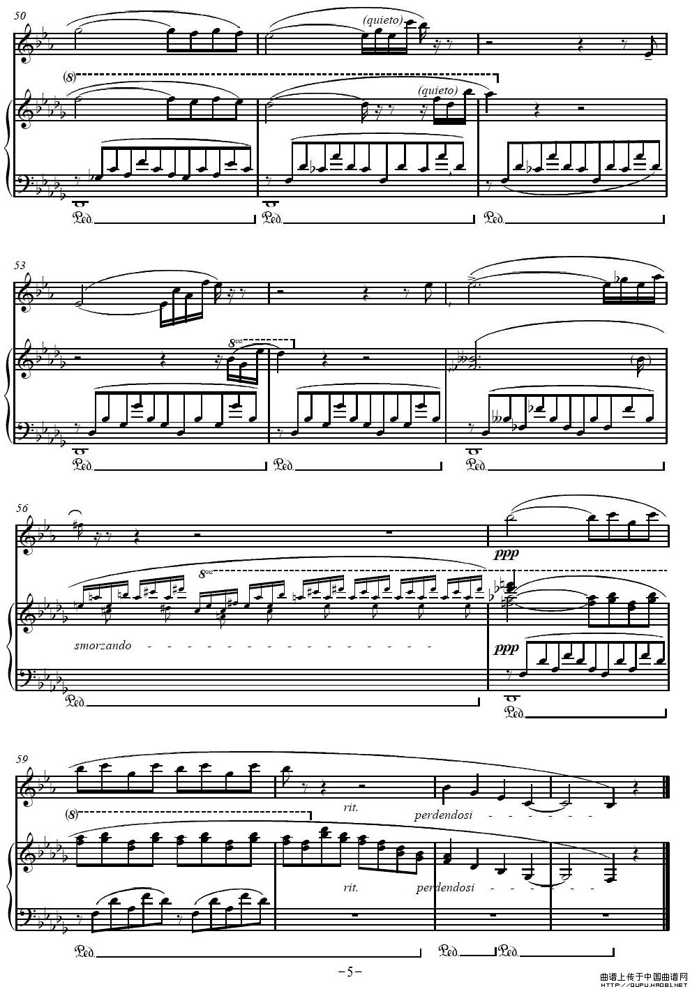 Consolation No.3（李斯特第三安慰曲）（单簧管+钢琴伴奏谱）P5