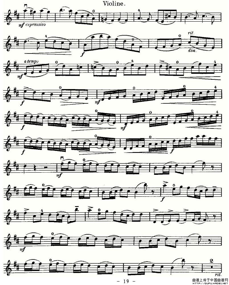 里丁格（Oskar_Rieding）b小调小提琴协奏曲(19)