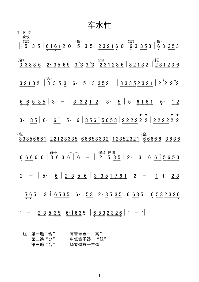 车水忙