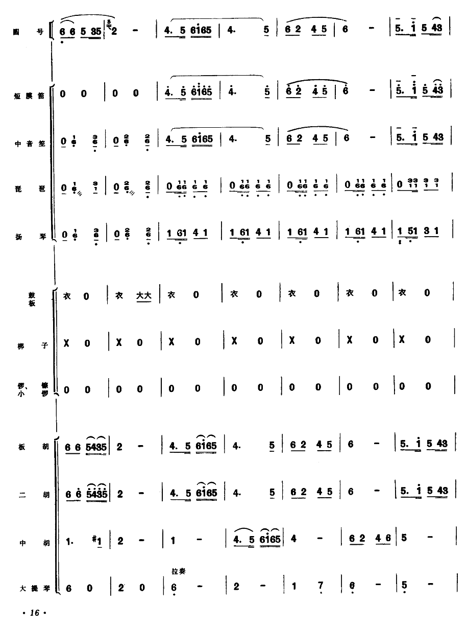 大柳树下育新人（园号独奏曲）（16-20）
