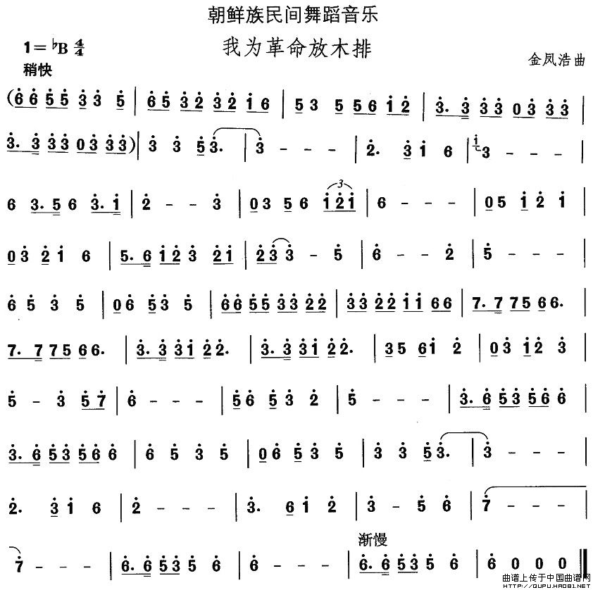 中国民族民间舞曲选（十一）朝鲜族舞蹈：我为革命放木排