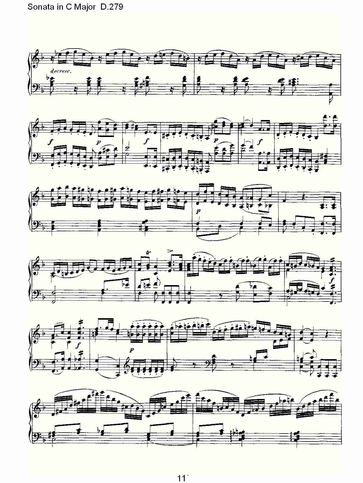Sonata in C Major D.279   C大调奏鸣曲D.279（三）