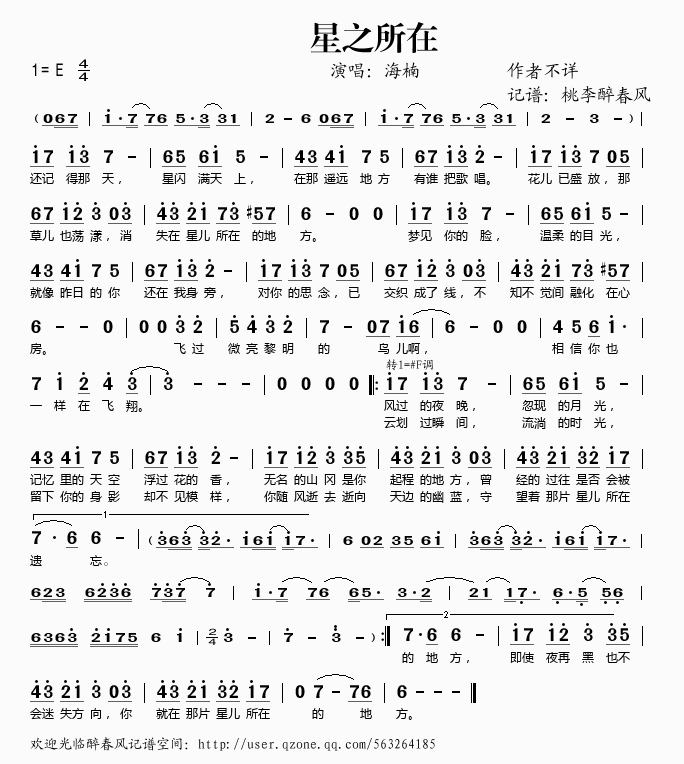 星之所在