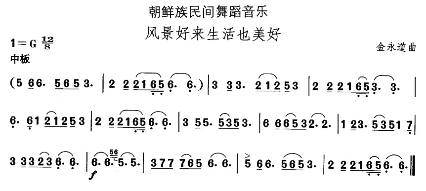 中国民族民间舞曲选（十一）朝鲜族舞蹈：风景好来生活也美好
