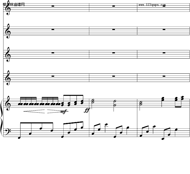 野蛮女友-(总谱)canon-帕赫贝尔-Pachelbel