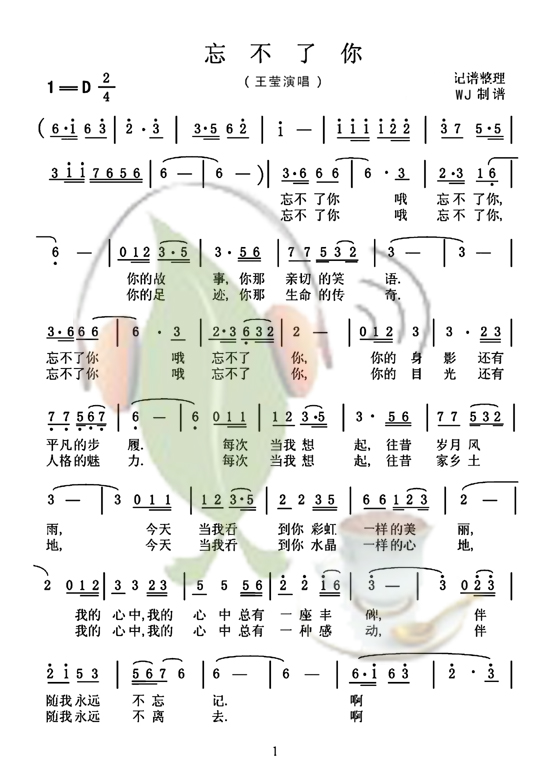 忘不了你（王莹演唱）