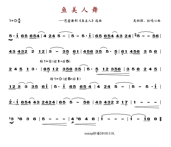 鱼美人舞(舞剧鱼美人选曲)