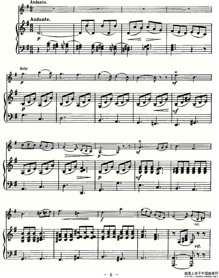 里丁格（Oskar_Rieding）b小调小提琴协奏曲(6)
