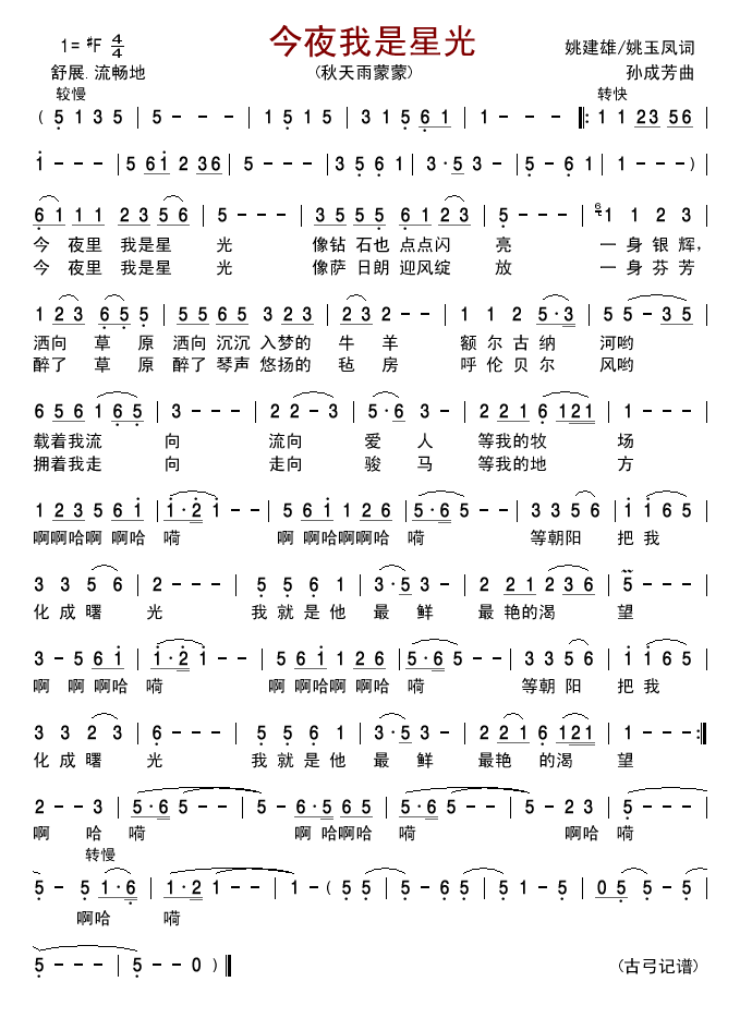 今夜我是星光