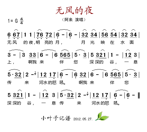 无风的夜