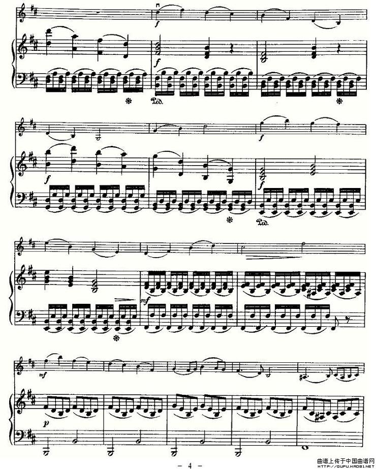 里丁格（Oskar_Rieding）b小调小提琴协奏曲(4)
