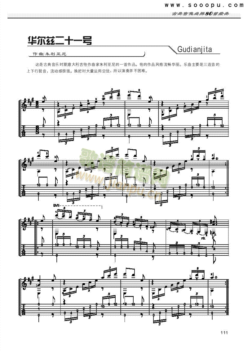 华尔兹二十一号—独奏 