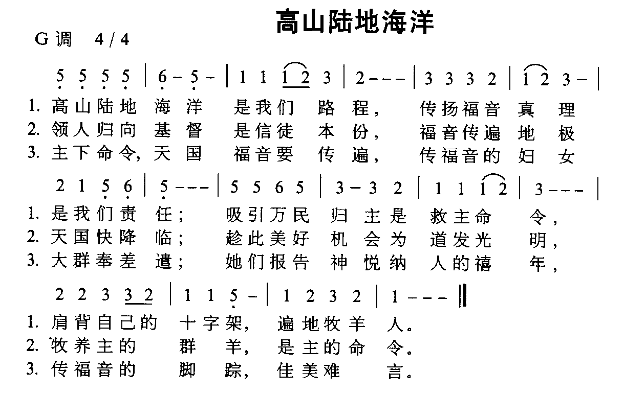 高山陆地海洋
