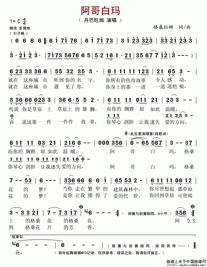 阿哥白玛