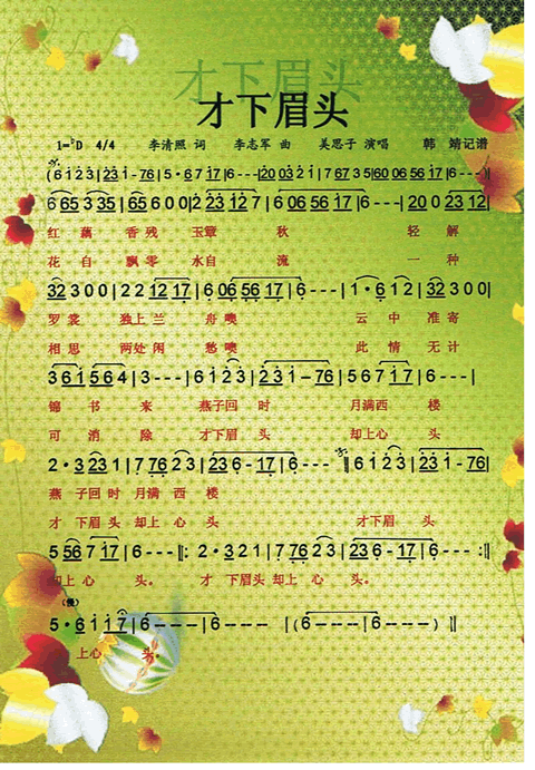 才下眉头