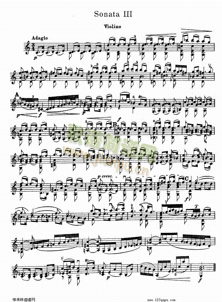 巴赫小提琴协奏曲3
