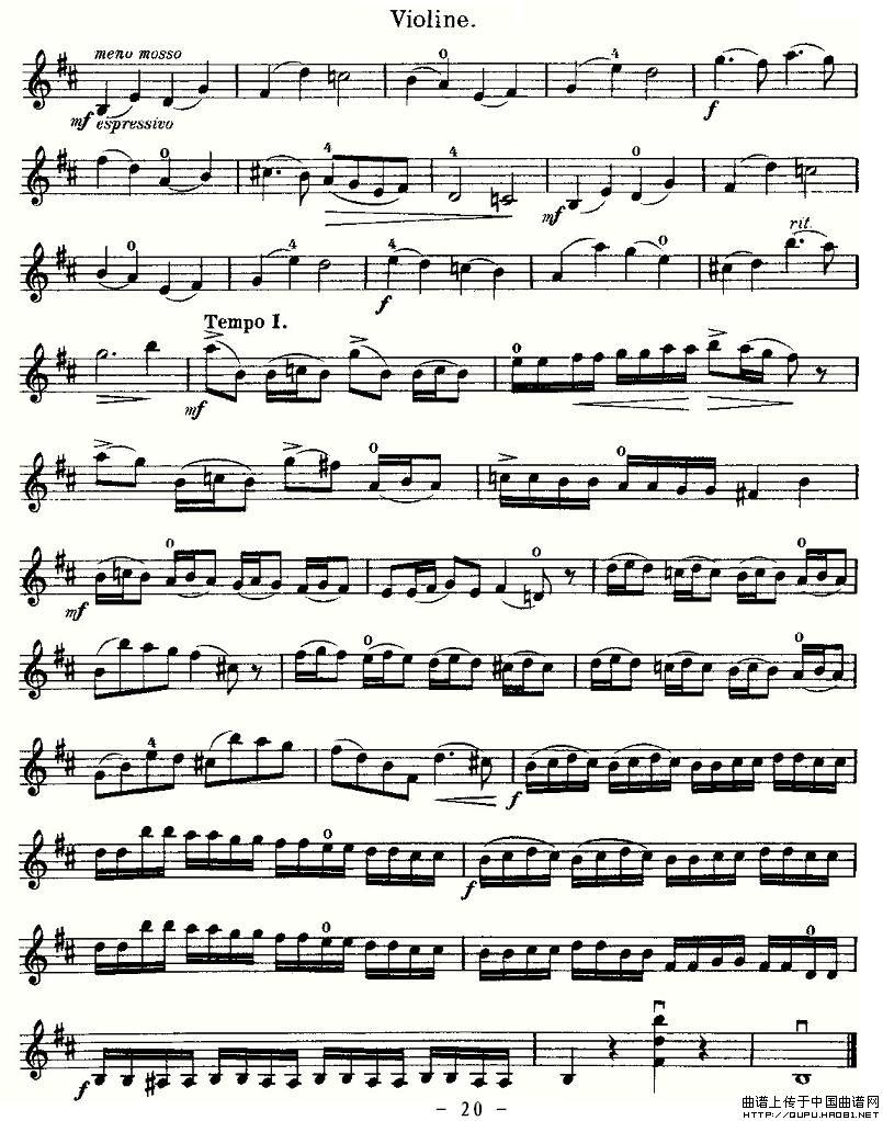 里丁格（Oskar_Rieding）b小调小提琴协奏曲(20)