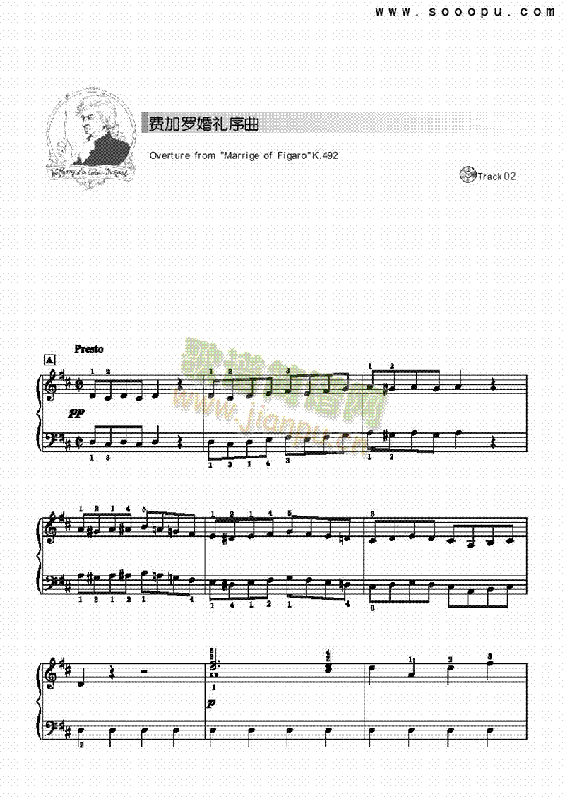 费加罗婚礼序曲-简易版 