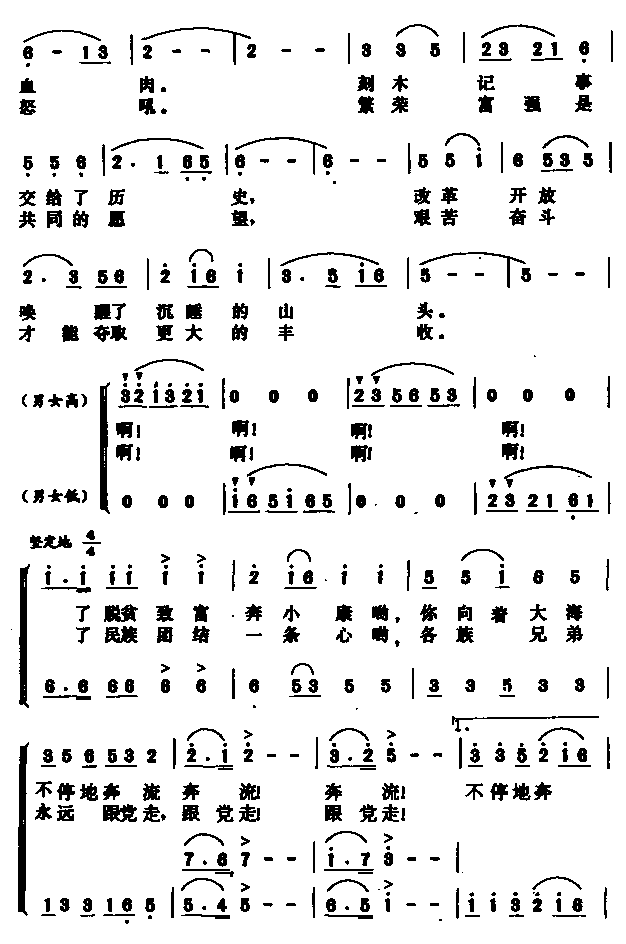 怒江奔流（合唱）