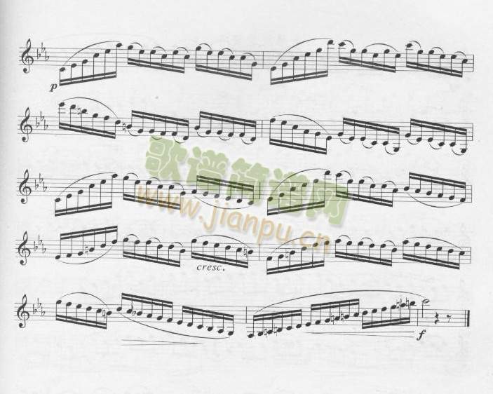 [俄]罗查诺夫单簧管练习曲十四