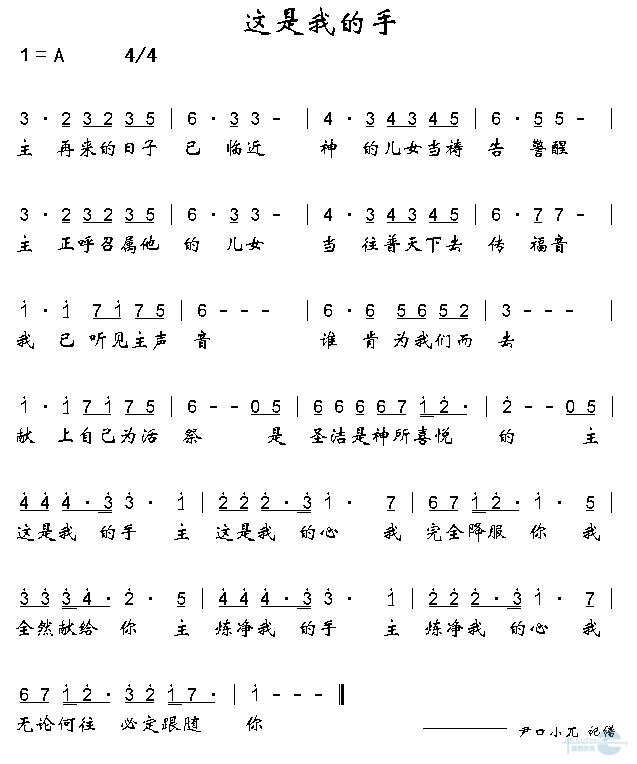 这是我的手