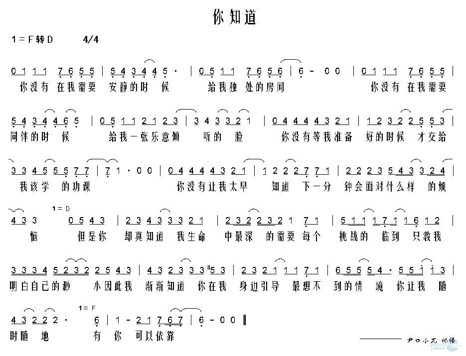 你知道