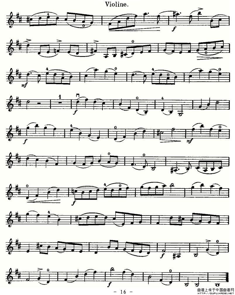 里丁格（Oskar_Rieding）b小调小提琴协奏曲(16)