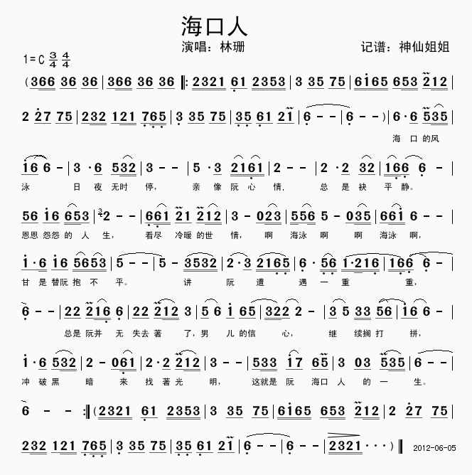 海口人 闽南语