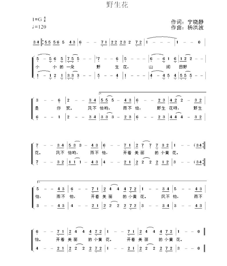 野生花