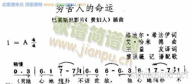 穷苦人的命运