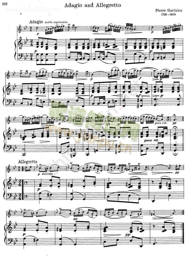 ADAGIO AND ALLEGRETTO