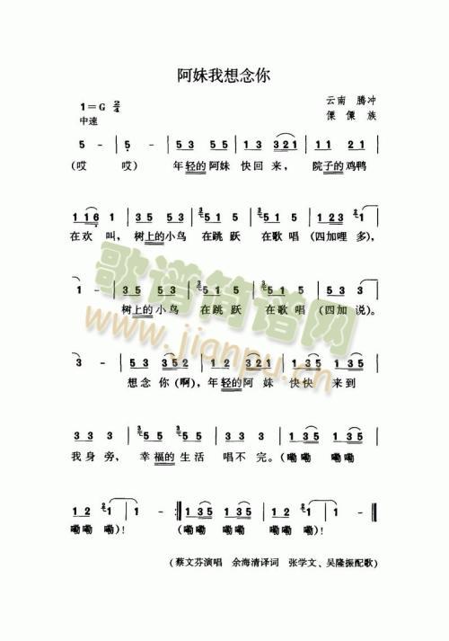 阿妹我想念你