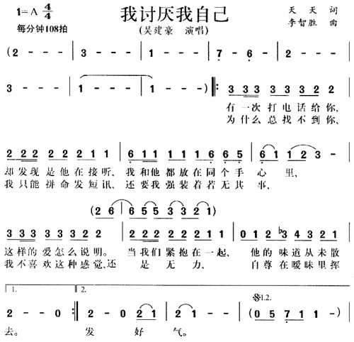 我讨厌我自己
