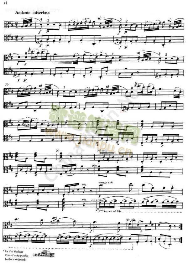 BRUNISonata II.( I.) 【I. II.中提琴】
