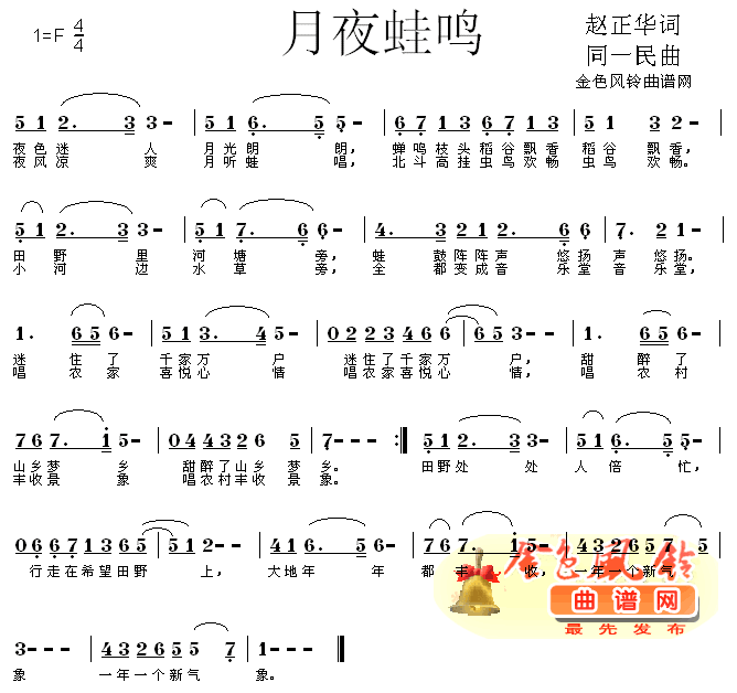 月夜蛙鸣