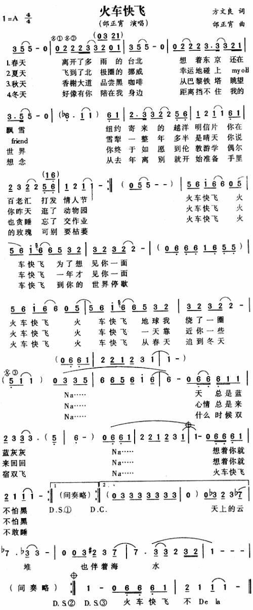 火车快飞