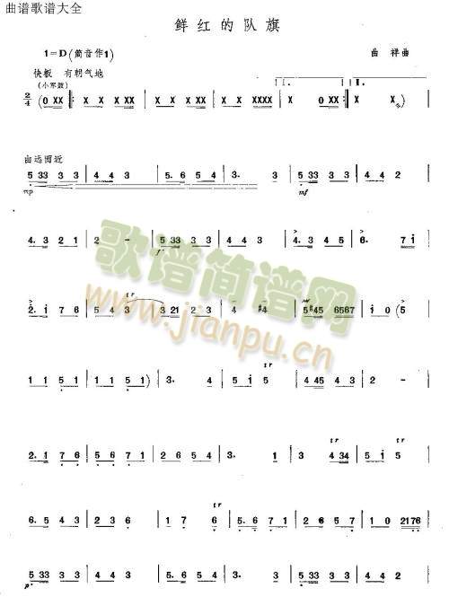 鲜红的队旗