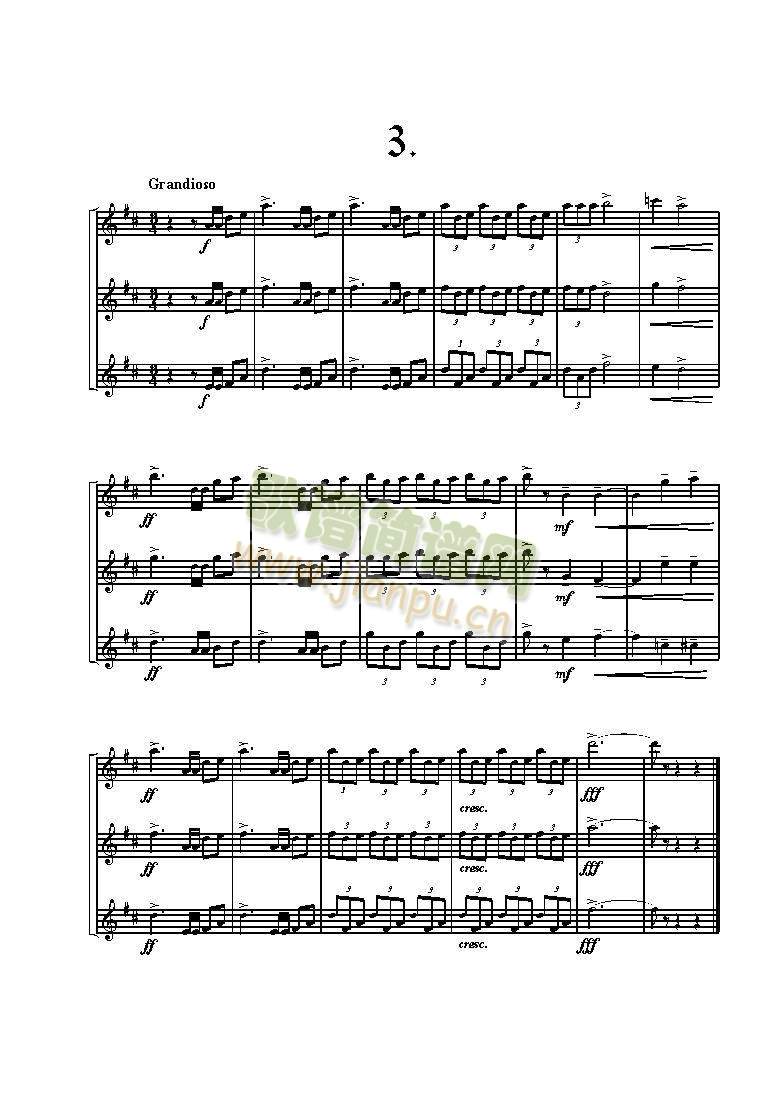 小号三重奏Three Fanfares3