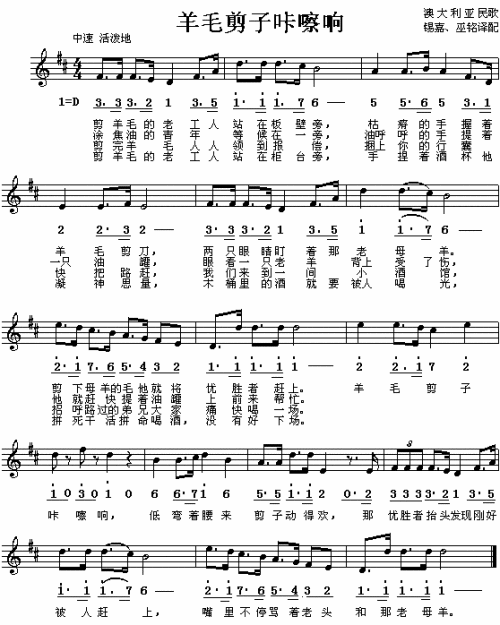 羊毛剪子咔嚓响（澳）