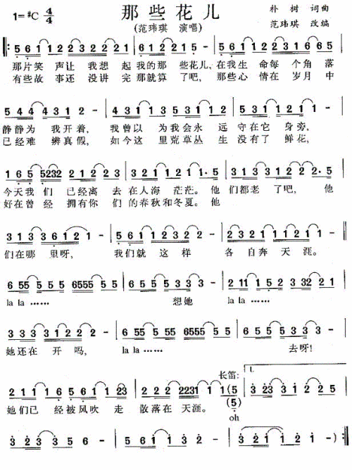 那些花儿
