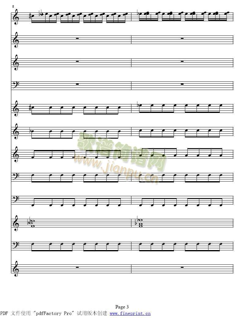 维瓦尔蒂  四季　冬 小提琴协奏曲1-8