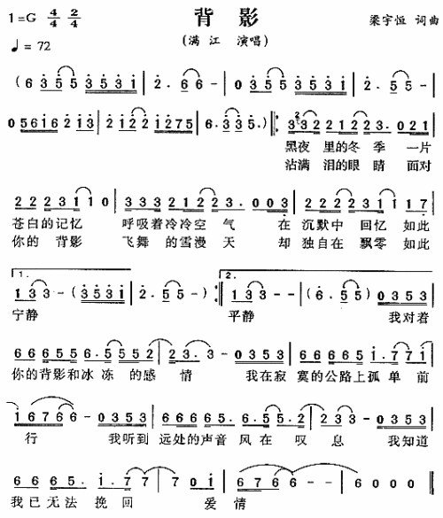 背影
